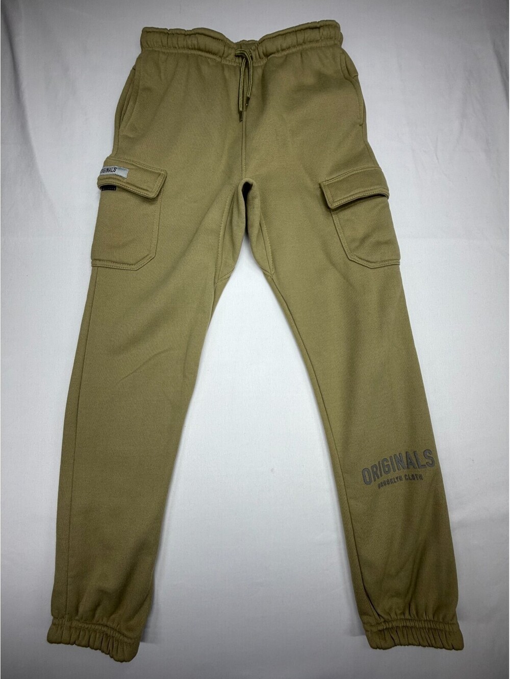 Brooklyn Cloth Originals Boy's Sweatpants Cargo Pocket Polyester M Green NWOT